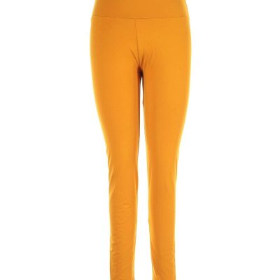 Assorted Brands Women Yellow Leggings M